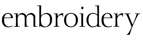 Embroidery magazine logo